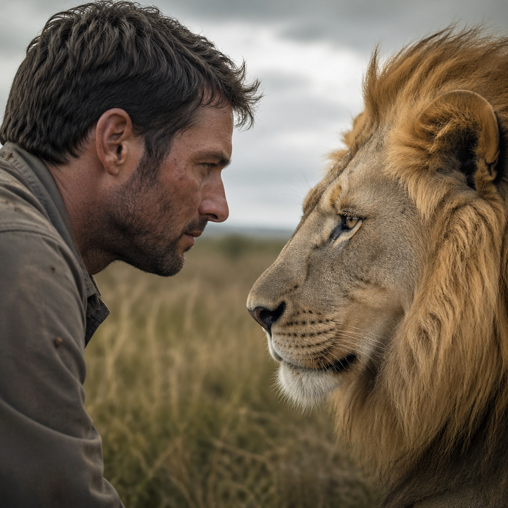 Man and Lion