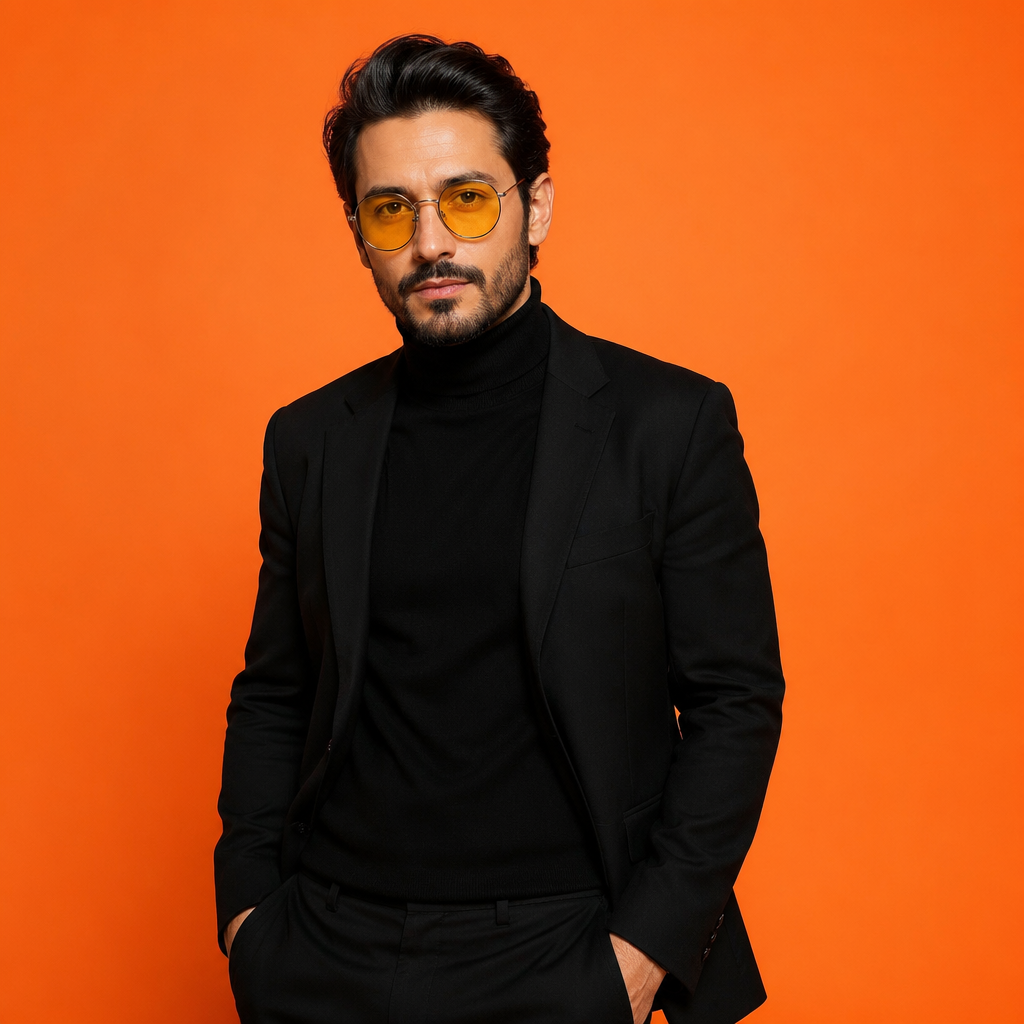 Studio Orange Background